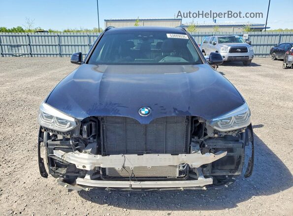 5UXTY9C07L9C35826 2020 BMW X3 Black Widok z przodu
