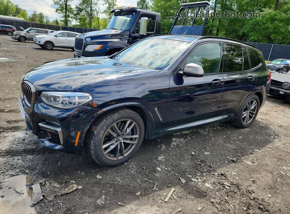 5UXTY9C07LLE59858 2020 BMW X3 Blue Передня ліва чверть