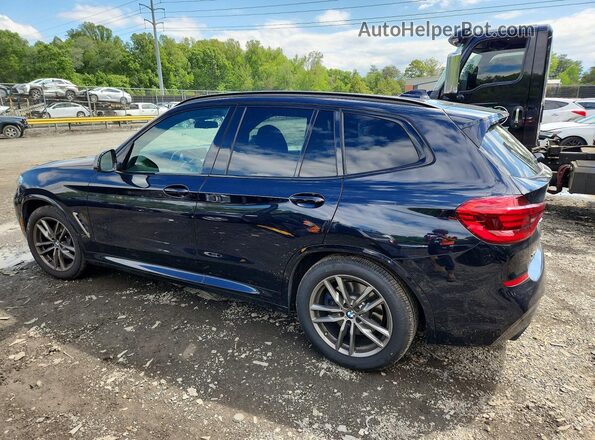 5UXTY9C07LLE59858 2020 BMW X3 Blue Задня ліва чверть