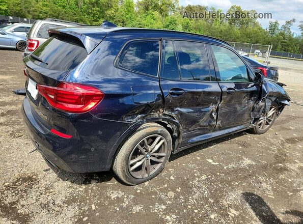5UXTY9C07LLE59858 2020 BMW X3 Blue Задня права чверть