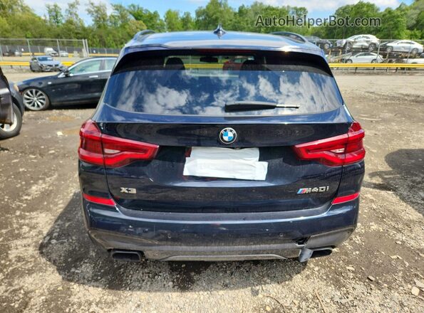 5UXTY9C07LLE59858 2020 BMW X3 Blue Вид ззаду