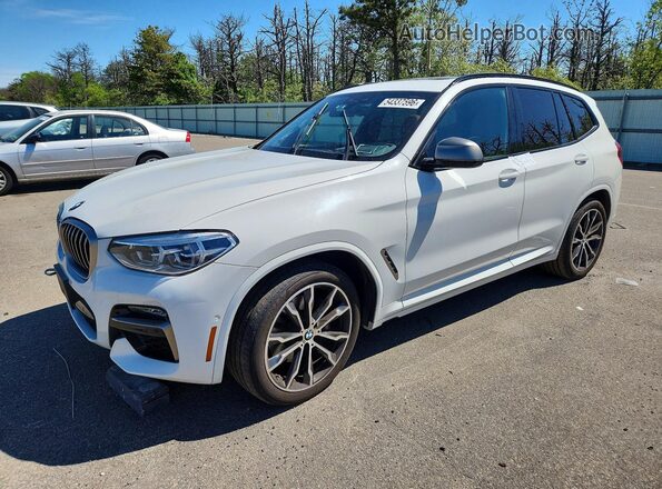 5UXTY9C09L9B72342 2020 BMW X3 Белый Передняя левая четверть