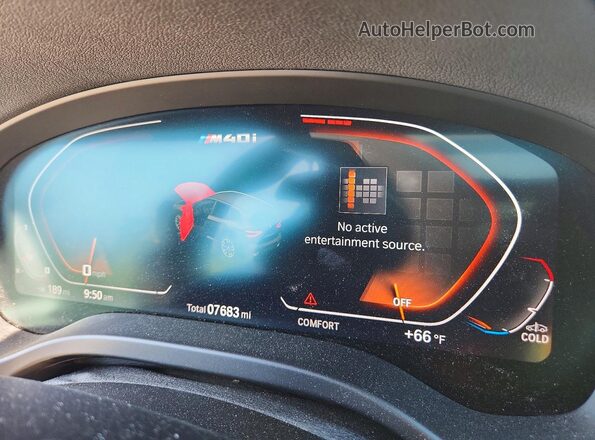 5UXTY9C09L9B72342 2020 BMW X3 Белый Вид щитка приборов