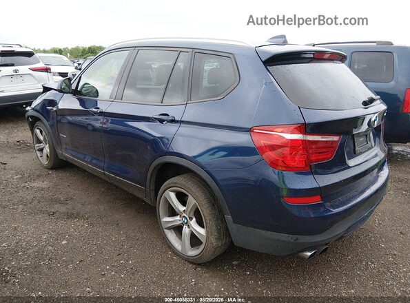 5UXWX7C30H0U43621 2017 BMW X3 Синий Задняя левая четверть