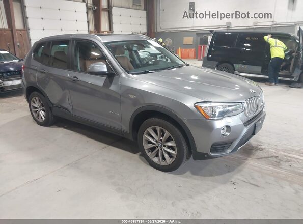 5UXWX9C32H0T20172 2017 BMW X3 Серый Передняя правая четверть