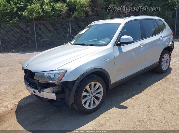 5UXWX9C35H0W66863 2017 BMW X3 Серебряный Передняя левая четверть