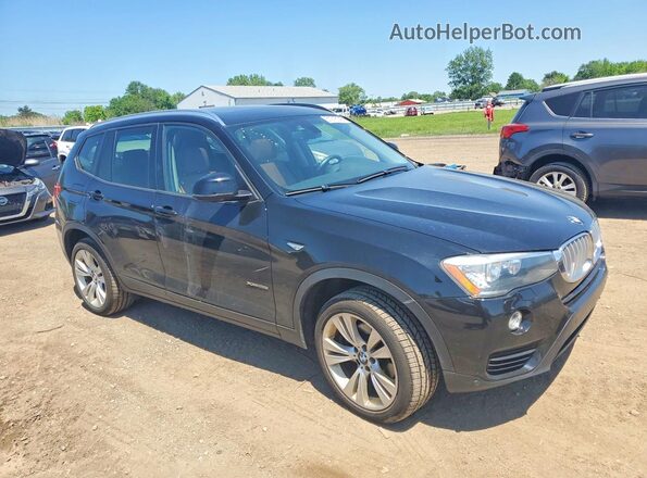 5UXWX9C50G0D83015 2016 BMW X3 Черный Передняя правая четверть