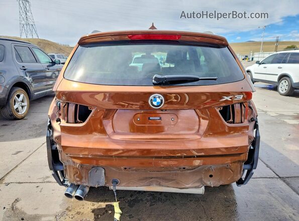 5UXWX9C51H0D97488 2017 BMW X3 Brown Вид ззаду