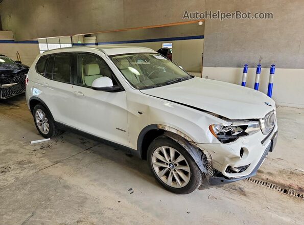 5UXWX9C52H0D98035 2017 BMW X3 Белый Передняя правая четверть