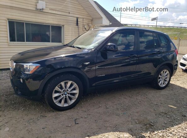 5UXWX9C52H0T05494 2017 BMW X3 Черный Передняя левая четверть
