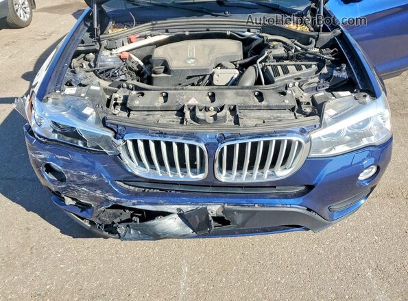 5UXWX9C53G0D84997 2016 BMW X3 Синий Вид подкапотного пространства
