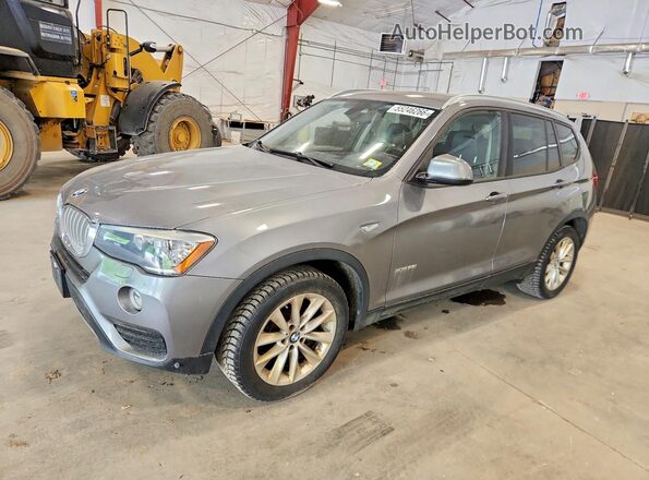 5UXWX9C54G0D65214 2016 BMW X3 Серый Передняя левая четверть