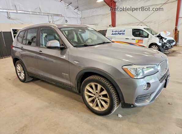5UXWX9C54G0D65214 2016 BMW X3 Серый Передняя правая четверть