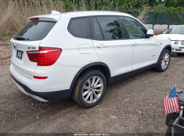 5UXWX9C54G0D66539 2016 BMW X3 Белый Задняя правая четверть