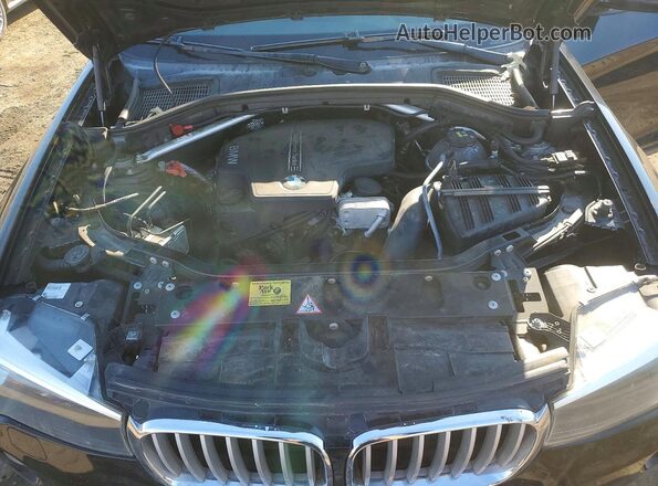 5UXWX9C55G0D64041 2016 BMW X3 Черный Вид подкапотного пространства