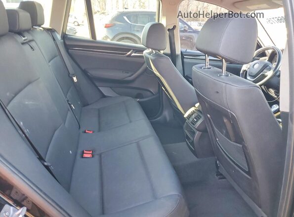 5UXWX9C55G0D64041 2016 BMW X3 Черный Вид задней части салона