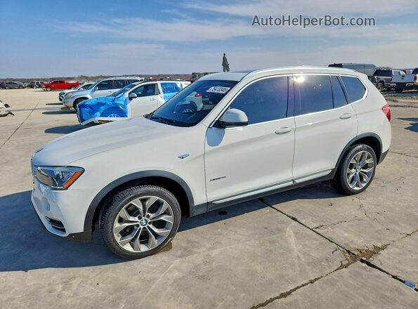 5UXWX9C55H0D97655 2017 BMW X3 White Przód lewy