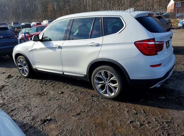 5UXWX9C55H0T02122 2017 BMW X3 Белый Задняя левая четверть