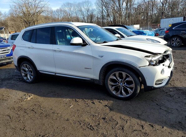 5UXWX9C55H0T02122 2017 BMW X3 Белый Передняя правая четверть
