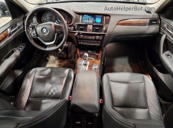 5UXWX9C55H0T05764 2017 BMW X3 Silver Առջևի վահանակի տեսք