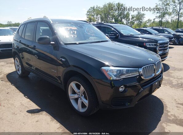 5UXWX9C53H0T08484 2017 BMW X3 Black Przód prawy