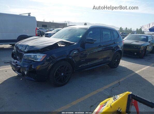 5UXWX9C5XG0D66318 2016 BMW X3 Черный Передняя левая четверть