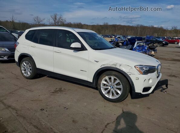 5UXWX9C5XH0D97621 2017 BMW X3 Белый Передняя правая четверть