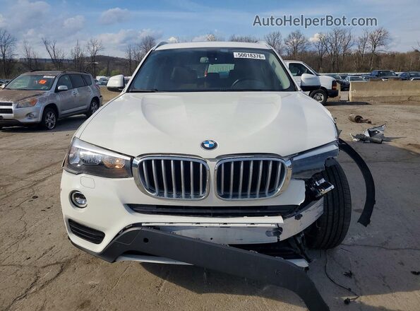 5UXWX9C5XH0D97621 2017 BMW X3 Белый Вид спереди