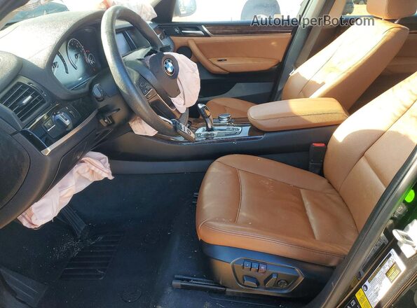 5UXWX9C5XH0T03900 2017 BMW X3 Черный Вид салона спереди