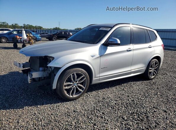 5UXWZ7C31H0V88175 2017 BMW X3 Silver Przód lewy