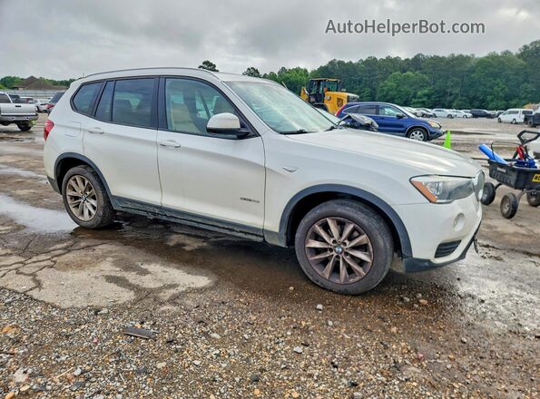 5UXWZ7C34H0X39851 2017 BMW X3 Белый Передняя правая четверть