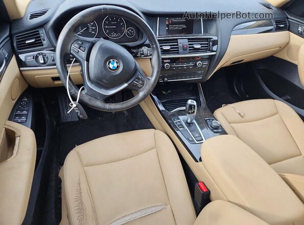 5UXWZ7C34H0X39851 2017 BMW X3 Белый Вид панели приборов