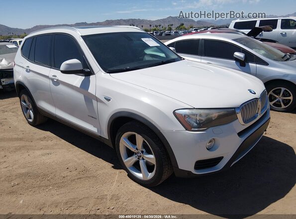 5UXWZ7C34H0X40398 2017 BMW X3 Белый Передняя правая четверть