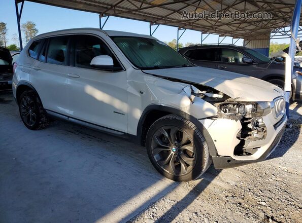 5UXWZ7C36H0V91301 2017 BMW X3 Белый Передняя правая четверть