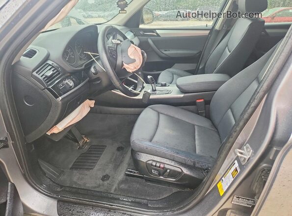 5UXWZ7C39H0V92944 2017 BMW X3 Серый Вид салона спереди