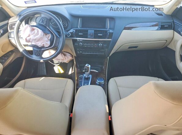 5UXWZ7C51H0V84855 2017 BMW X3 Gray Widok deski rozdzielczej