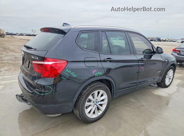 5UXWZ7C52G0R32094 2016 BMW X3 Черный Задняя правая четверть