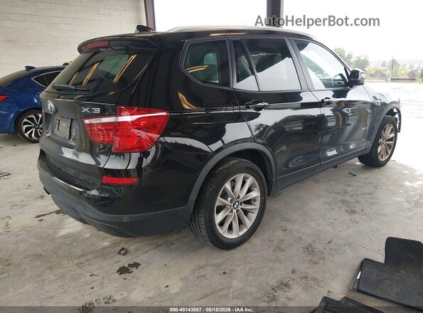 5UXWZ7C52H0U45236 2017 BMW X3 Black Tył prawy