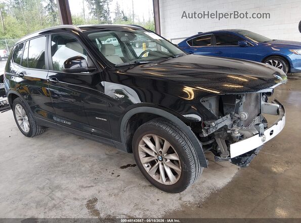 5UXWZ7C52H0U45236 2017 BMW X3 Black Przód prawy