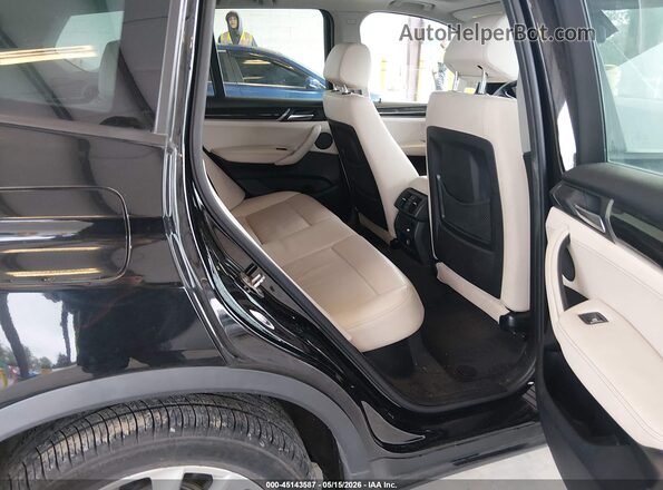 5UXWZ7C52H0U45236 2017 BMW X3 Black Widok naklejki z numerem VIN