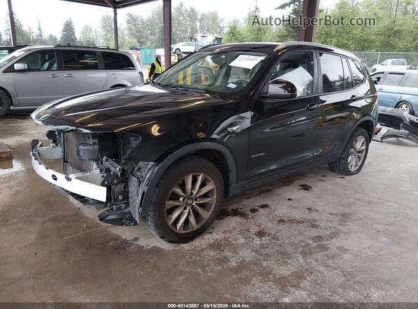 5UXWZ7C52H0U45236 2017 BMW X3 Black Przód lewy