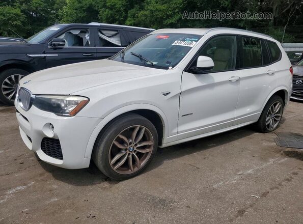5UXWZ7C53G0T42647 2016 BMW X3 Белый Передняя левая четверть