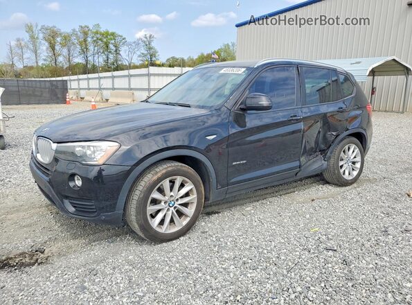 5UXWZ7C56H0V86178 2017 BMW X3 Черный Передняя левая четверть