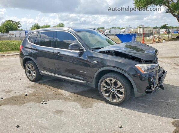 5UXWZ7C57H0U45667 2017 BMW X3 Черный Передняя правая четверть