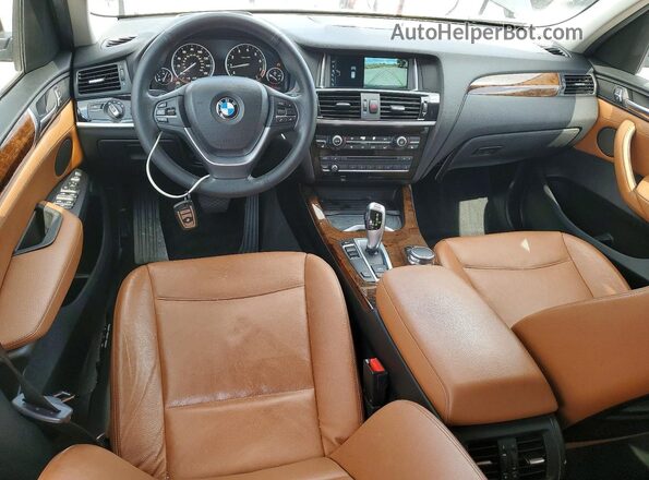 5UXWZ7C57H0U45667 2017 BMW X3 Черный Вид панели приборов