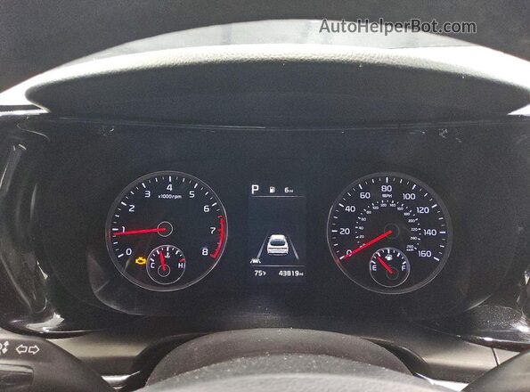 5XXG44J89RG229741 2024 KIA K5 Black Սարքավորումների վահանակի տեսք