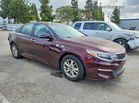5XXGT4L39GG041948 2016 KIA OPTIMA Бордовый Передняя правая четверть
