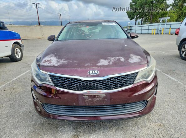 5XXGT4L39GG041948 2016 KIA OPTIMA Бордовый Вид спереди