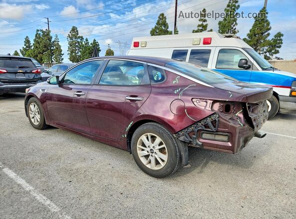 5XXGT4L39GG041948 2016 KIA OPTIMA Бордовый Задняя левая четверть