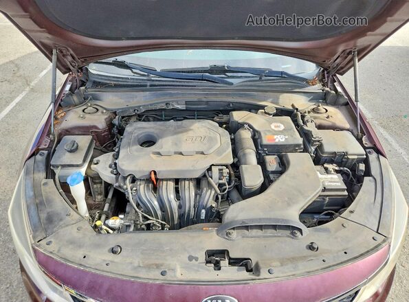 5XXGT4L39GG041948 2016 KIA OPTIMA Бордовый Вид задней части салона